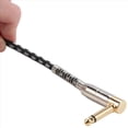 thumbnail image 3 of Cable de Guitarra Cables de Instrumentos de 10 Pies Cable de Amplificador de Guitarra Eléctrica Cable de 6,35 mm con Conector Chapado en de 1/4 de Pulgada con Red Trenzada, 3 of 5
