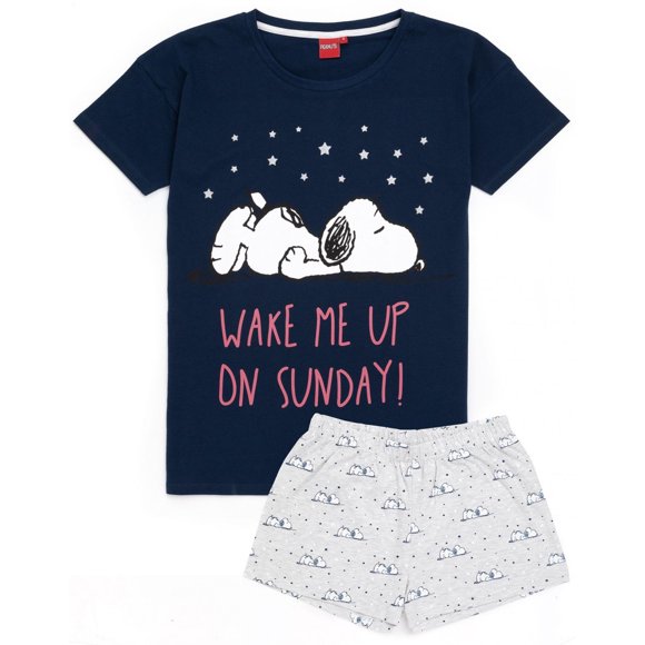 Snoopy Ensemble de Pyjama Court pour Femmes