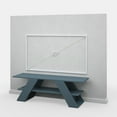 thumbnail image 6 of Ada Home Decor Furniture for TVs up to 53" 1 Tier Open Shelf Petrol Blue Tioga Modern TV Stand, 6 of 7