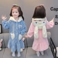 thumbnail image 3 of Bonito camisón de franela para niña, pijama con capucha de manga larga, bonito Sanrios My Melody Cinnamoroll, Kawaii, otoño e invierno, regalo para niños, 3 of 4