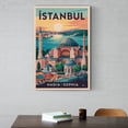 thumbnail image 6 of Istanbul Retro Travel Poster Vintage Turkish City Tourism with Hagia Sophia & Bazaar Canvas Poster, 6 of 8