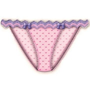 Bright Idea Scallop Edge Bikini Small Pink
