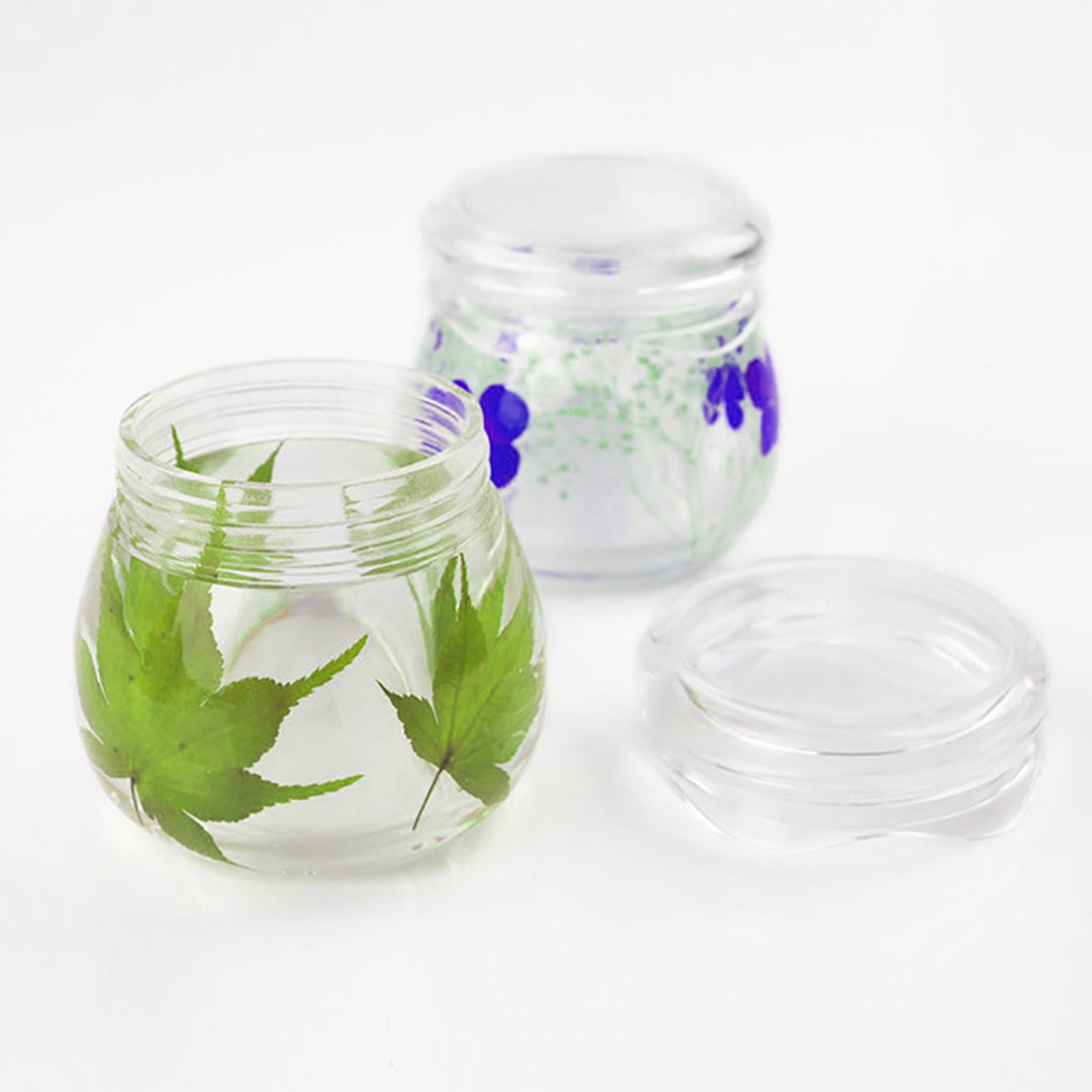 Mushroom Jars Silicone Molds for Epoxy Resin Casting,Resin Jar Mold with Lid for Jewelry Storage Box,Candy Container