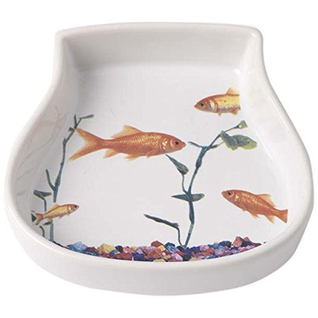 Feeding Saucer - Stoneware Bowl, Small Food Saucer Bowl Serving Feeding Dog Pet Water Bowl