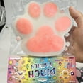 thumbnail image 5 of Stress Relief Toys Cat paw,Cute Cat Paw Shaped Cushion for Home Decor，Soft Plush Pillow for Sofa，Bed，and Office Chair Pink and White, 5 of 5