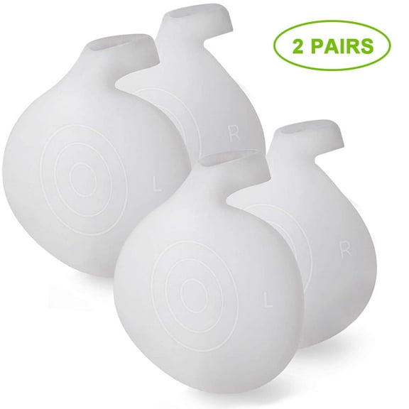 Metatarsal Pads for Women and Men, Foot Pads for Ball of Feet - 2 Pairs (4 Pieces) Reusable Gel Cushions for Runners, High Heels, Dancers, Morton's Neuroma, Sesamoiditis, Bunions, Foot Pain