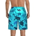 thumbnail image 3 of Bixox Men's World Turtle Day printing Casual Classic Fit Short Summer Beach Shorts, 3 of 6