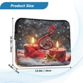 thumbnail image 3 of Quilted Laptop Sleeve for 13-16 Inch Laptops Protective Laptop Case Cover Lightweight Travel & Office Essentials Music Note and Candles, 3 of 8