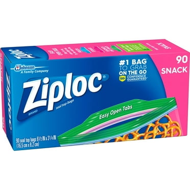 Ziploc Snack Bags, 90 Ct