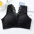 thumbnail image 4 of Sexy Deep V Neck Lace Bras For Women Brassiere Push Up Padded Bra Seamless Comfortable Bralette Breathable Fitness Gym Bra Top Padded Sport Bra, 4 of 7
