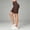 Brown, variant on Womens Biker Shorts High Waist Tummy Control 3D Texture Peach Hip Athletic Shorts for Women Beige