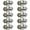 Ball - Privacy Knob, variant on Ilyapa Passage Door Knob for Hall/Closet - Colonial, Satin Nickel Interior Keyless Non Locking Round Handle, Satin Nickel Round Knob, 10 Pack