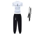 thumbnail image 1 of Anime Jujutsu Kaisen Compression Set Performance GYM Set Men‘s Athletic Workout Quick Dry Shirts+Sweatpants Unisex Sportwear, 1 of 7