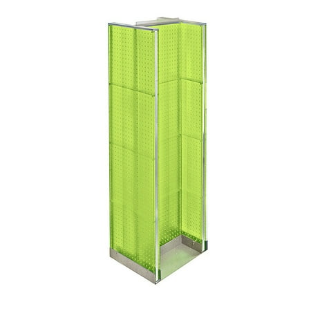 H-Unit Pegboard Floor Display on Revolving Base. Spinner Rack Stand. Panel Size: 16 W x 60 H