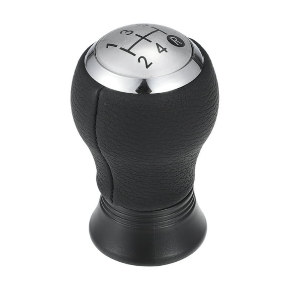 5 Speed Shifter Knob - Stick Shifter Lever Knob - for Toyota Yaris 2005-2010 Plastic Silver Tone - 1 Pc