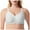 White, variant on Women's Double Lined Bralettes - Scoop Neck Adjustable Straps Unlined Cami Wireless T-Shirt Everyday Bra Push Up Bra Inserts Womens Bras Front Closure
