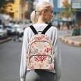 thumbnail image 7 of FORMRS Mini Backpack Purse for Women Quilted Travel Daypack Casual Shoulder Bag, Retro Starfish, 7 of 7