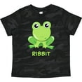 thumbnail image 3 of Inktastic Ribbit Cute Green Frog Boys or Girls Toddler T-Shirt, 3 of 5