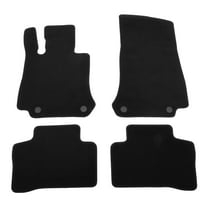 Ikon Motorsports Floor Mats Liner Fits 2016-2022 Benz GLC-Class SUV & 2017-2023 GLC Coupe, Black Nylon OE Style Front & Rear Anti-slip Carpets 4PCS