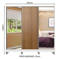 thumbnail image 3 of Ropero Closet Madesa Royale 3 Puertas 2 Espejo B/M/B CP, 3 of 5