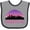 Heather and Black, variant on Inktastic Charlotte North Carolina Gifts Skyline Girls Baby Bib