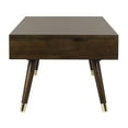 thumbnail image 2 of SAFAVIEH Levinson 2-Drawer Rustic Gold Cap Coffee Table, Brown, 2 of 10