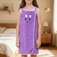 thumbnail image 2 of REDARER Kids Cartoon Bunny Wrap Bath Towel Robe Coral Absorbent Snap Design Shower Swim Cover Up for Toddler Boys Girls,1-7 Years, 2 of 4
