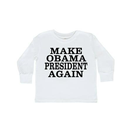 

Inktastic Make Obama President Again Gift Toddler Boy or Toddler Girl Long Sleeve T-Shirt