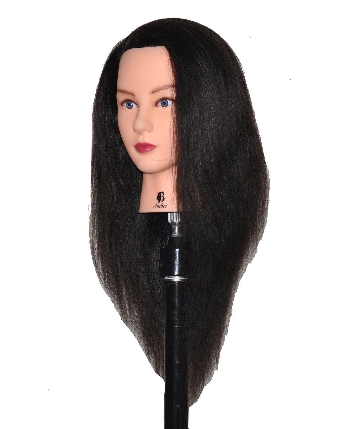 Bellrino 18 - 19 " Cosmetology Mannequin Manikin Training Head with Human Hair - Tina