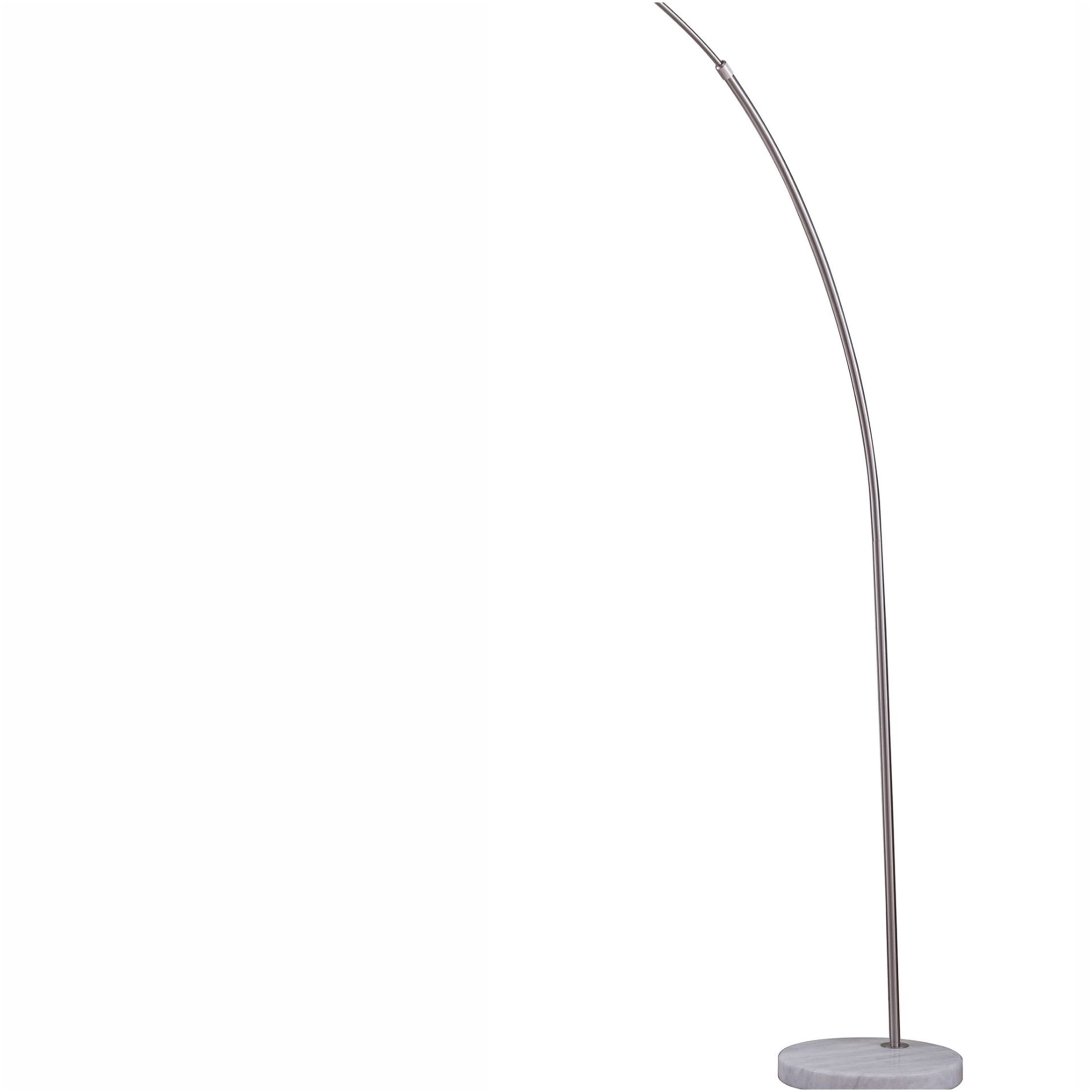JERFIT Modern Arc Floor Lamp with Marble Base, Adjustable Arch Reading Light for Living Room, Bedroom, Office