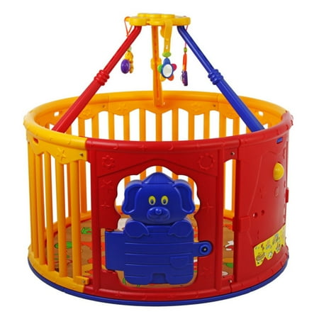 Dream On Me Deluxe Circular Playard with Jungle Gym