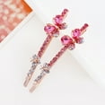 thumbnail image 3 of Anvazise 2Pcs Fashion Butterfly Hair Pin Fringe Hairclip Women Rhinestone Jewelry Gift White, 3 of 9