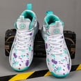 thumbnail image 3 of Womens Basketball Shoes Fashion Non Slip Lace Up Athletic Outdoor Sneakers, 3 of 4