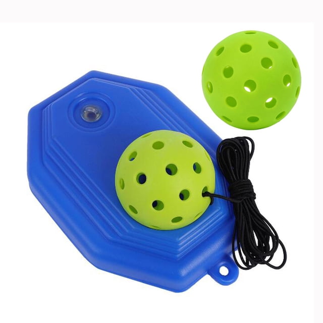 Guardoinrt Pickleball Trainer Improve Speed Player for Solo Rope Ball Training with Orange Elastic Green 21x14x6cm