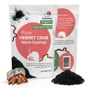 Snout and Shell Organic Pet Hermit Crab Food Worm Castings - 85 Grams