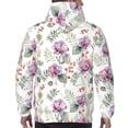thumbnail image 7 of Fotbe Men's Hoodie with Orchids Flowers Pattern - Kangaroo Pocket Pullover Hooded Sweatshirt, Perfect for Daily Wear, Travel, and Home-4X-Large, 7 of 7