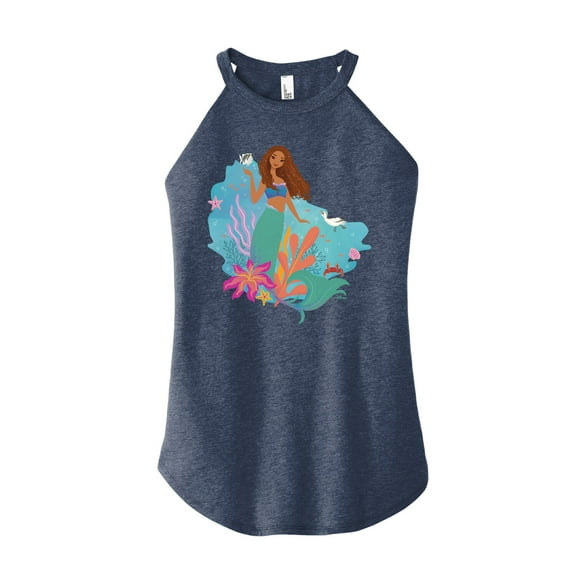 Disney - Ariel - Juniors High Neck Tank Top