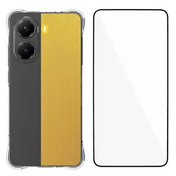 WANLONFENG WL Series for Xiaomi Poco X7 Pro 5G Case 2.0mm TPU Phone Cover with Tempered Glass Film