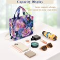 thumbnail image 5 of FORMRS Womens Corduroy Tote Bag Crossbody Shoulder Handbag with Pocket, Colorful Art Flowers, 5 of 7