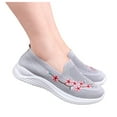thumbnail image 2 of Mostsola Womens Sneaers Mesh Slip on Walking Shoes Embroidery Floral Dress Shoes Comfort Flats, 2 of 7