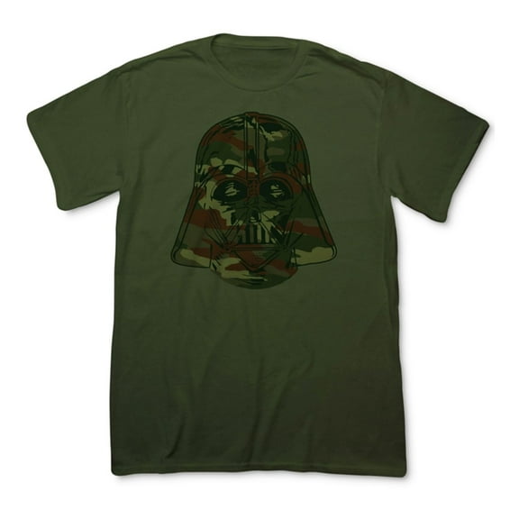 Fifth Sun Mens Camo Vader Graphic T-Shirt, Green, Small