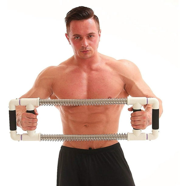 GoFitness Push Down Bar Machine Chest Expander at Home Workout