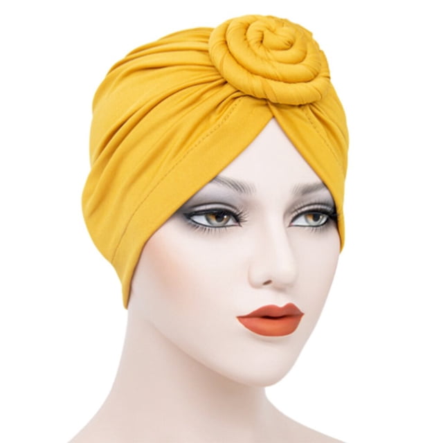 1 Pce Turban Africain Concentrique pour Femmes Pré-Noué Élégant Léger Mode Couvre-Chef