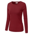 thumbnail image 2 of JJ Perfection Women's Long Sleeve Crew Neck Pullover Sweater with Plus Size, 2 of 3