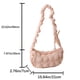 thumbnail image 4 of Bolso bandolera para mujer Bolso plisado Cloud Messenger Bolso acolchado acolchado (Rosa) Likrtyny  Para Estrenar, 4 of 9