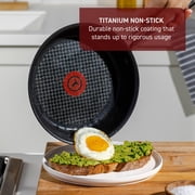 T-fal Cook & Strain Non-stick, 12.5 Inch Frypan, Black