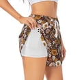 thumbnail image 3 of Lsque Sunflowers Printed Women's Running Shorts with Liner Pockets,Elastic Quick Dry Workout Athletic Gym Yoga Shorts,Womens High Waist Shorts-Medium, 3 of 9