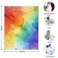 thumbnail image 4 of Rainbow Tie Dye Ink Pattern Blanket,Comfortable Soft Flannel Throw Blanket,All Season,Warm Lightweight Blankets for Sofa Bed Couch Living Room Chair,30"x40", 4 of 4