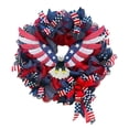 thumbnail image 4 of , patriótico, águila, malla, corona, puerta delantera, decoración, bandera americana, color 40cm Soledad Corona del Día de la Independencia, 4 of 10
