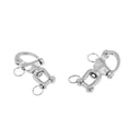 thumbnail image 1 of 2x Eslabón giratorio de ojo profesional 304 Acero inoxidable Grillete Gancho Clip Hebilla Barco marino Vela Accesorios de hardware de aparejo - Baoblaze Giratorio a presión, 1 of 7